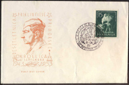 YUGOSLAVIA  - JUGOSLAVIA - ISTRIA + SLOVENIAN COAST - RETURN OF REFUGEES - FDC  -1953 - Flüchtlinge