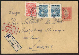 YUGOSLAVIA  - JUGOSLAVIA - ERROR - EXPRES RECOM. Label "Crnci Kod Stoca" - Postmark CRNIĆI Kod STOCA - POST AGENCY - Lettres & Documents