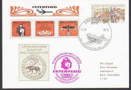 Germany GDR 1986, Postal Stationery Dresden To Berlin - Postcards - Used