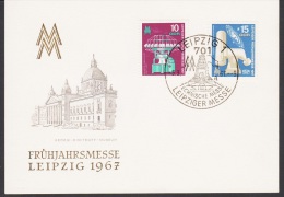 Germany GDR 1967, Card - Cartes Postales - Oblitérées