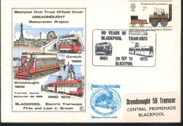 1975 Gran Bretagne Blackpool Tramway Tram - Strassenbahnen