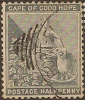 COGH 1871 1/2d Hope Crown CC SG 28 U YM216 - Cabo De Buena Esperanza (1853-1904)