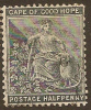 COGH 1871 1/2d Hope Crown CC SG 28 U YM217 - Cape Of Good Hope (1853-1904)
