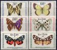 Schmetterlinge 1966 CSSR 1620/5 ** 13€ Falter Schönbär Schwarzer Bär Segelfalter WWF Butterfly Set CSR Tschechoslowakei - Neufs