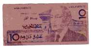 BILLET MAROC - P.63 - 1987 - 10 DIRHAMS (VOIR SIGNATURES) - HASSAN II - Marocco