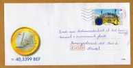 Enveloppe Entier Postal EUR Euro Pièce De Monnaie - Sobres