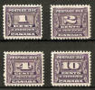 CANADA 1933-34 POSTAGE DUE SET SG D14/D17 MOUNTED MINT Cat £60 - Postage Due