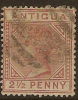 ANTIGUA 1882 2 1/2d Red-brown QV SG 22 U YQ213 - 1858-1960 Kolonie Van De Kroon