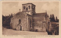 Cp , 85 , POUZAUGES , L'Église , Monument Historique Datant Du XIVe S. , Style Roman, Remaniée Au XVe S. - Pouzauges