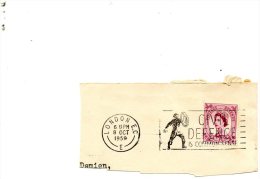 Timbre N° 270 Avec Flamme 1959 "Civil Defence Is Common Sense". - Postmark Collection