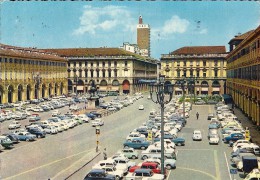 Carte Postale TURIN, TORINO La Place S.Carlo, Anciennes Fiat Et Autres - Places & Squares