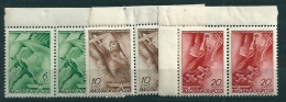 Hungary 1940 Air SG 658-660 Block Of 2 MNH** - Nuevos