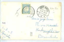 PORT POSTKAART Gelopen In 1948 Van GROOT AMMERS Naar BERG AMBACHT  (2091) - Storia Postale