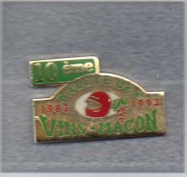 Pin's  Sport  Automobile  10 ème  Rallye  Des  Vins - MACON, 1983 - 1993 - Rallye