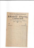 Facture Vierge Bois De Chauffage Et Industrie Nallet Charles La Montée-Rouge Par Châtellerault (86) Des Années 1920 - Transports