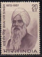 India Used 1972, Bhai Vir Singh, Poet, Social Reformer     ( Sample Image) - Usati