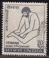 India Used 1972, Vemana, Poet, Philosopher, (sample Image) - Used Stamps