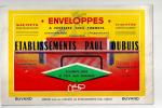 Buvard Enveloppes à Fenêtres Tous Formats Etablissements Paul Dubois à Roanne (42) Des Années 1960 - Papierwaren