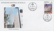 SPAIN. COVER EXPO'92 SEVILLA. BALEARES PAVILION. "TU SELLO" - Lettres & Documents