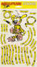 FRANQUIN. Planche Marsupilami Sticker 1989. Longueur, Installé : 1m86. Idéal Pour Décorer Sa Voiture !. RARE !  épuisé ! - Aufkleber