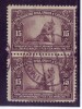 SERBIAN SOLDIER-15 D-PAIR-IN ALBANIA-CHARITY STAMP-POSTMARK-IMOTSKI-CROATIA-SHS-YUGOSLAVIA-1921 - Usati