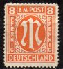 GERMANY 1945 German Print - 8pf. - Orange MH - Postfris