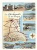 Cp, Carte Géographique, La Côte Vermeille Et Ses Plages, Voyagée 1961 - Landkarten