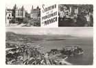 Cp, Principauté De Monaco, Multi-Vues, Voyagée 1953 - Viste Panoramiche, Panorama