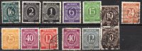 GERMANY 1946  Numerals SMALL COLLECTION - Collections