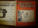 Mai 1933   LA PRATIQUE DES INDUSTRIES MECANIQUES  Et Aussi :  Les Transmissions Modernes..etc... - 1900 - 1949