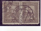 MEMORIAL CHAPEL-PAIR-1000 ANNIV-CROATIAN KINGDOM-POSTMARK-DRVAR-BOSNIA AND HERZEGOVINA-SHS--YUGOSLAVIA-1929 - Usados