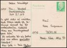Germany GDR 1973, Postal Stationery  Biesdorf To Berlin - Cartes Postales - Oblitérées