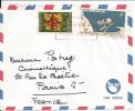 Nouvelle Calédonie  Lettre Par Avion 1966 Affranchie   Cat Yt ° 321 Poste  Et   87 Poste Aérienne - Storia Postale