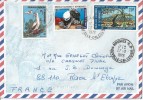 Nouvelle Calédonie  Lettre Par Avion  27/09/1976  Affranchie   Cat Yt ° 400,404,et 150 Poste Aérienne - Cartas & Documentos