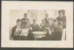 1930  YOUNG MEN  PLAYING CARDS  , OLD POSTCARD  , O - Carte Da Gioco