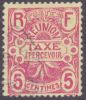 Réunion Obl. N° Taxe  6 - Emblème 5cts  Rouge Sur Jaune - Postage Due