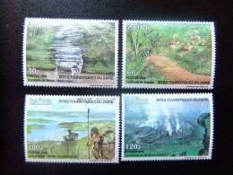 ZAIRE 1990   Sitios Turisticos Del Zaire Yvert Nº 1315 - 1318 ** MNH - Ungebraucht