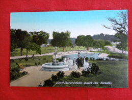 America > Antilles > Barbados -- Lake & Walks Queens Park  Ca 1910 Not Mailed      Ref 1016 - Barbades