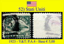 Stati.Uniti-0052 (1923 - Y&T: P.A. N.4) - 1a. 1918-1940 Used