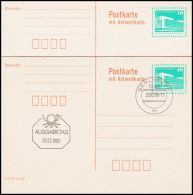 Germany GDR 1990, Postal Stationery  W./Receipt Acknowledged - Cartes Postales - Oblitérées
