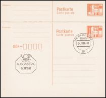 Germany GDR 1986, Postal Stationery - Cartes Postales - Oblitérées