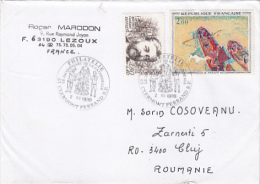 GUSTAVE AIFFEL, EIFFEL TOWER DESIGNER, STAMP ON COVER, SENT TO ROMANIA, 1999, FRANCE - Briefe U. Dokumente