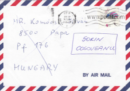 SKY DIVING, PARACHUTISME, STAMPS ON AIRMAIL COVER, 2001, ISRAEL - Cartas & Documentos