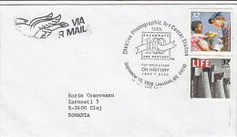 ELEONOR ROOSEVELT, BRIDGE PIERS, STAMPS ON AIRMAIL COVER, 2000, USA - Lettres & Documents