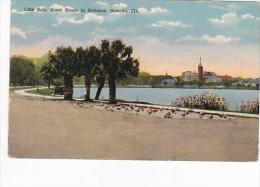 Florida Orlando Lake Eola With Court House In Distance 1917 - Orlando