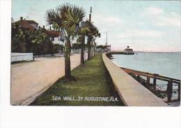 Florida St Augustine Sea Wall 1911 - St Augustine