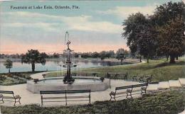 Florida Orlando Fountain At Lake Eola 1915 - Orlando