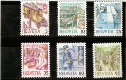 SUISSE N ° 1250/1255    NEUF **  LUXE   1986 - Unused Stamps