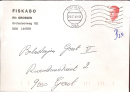 Omslag Enveloppe Linter 1982 - Briefe