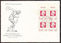 Germany DDR 1963 Sport Olympic Movement Pierre De Couberten FDC - Briefe U. Dokumente